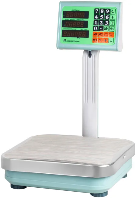 Весы товарные Мехэлектрон ВЭТ-60-10-3С-ТДБ (315х350)