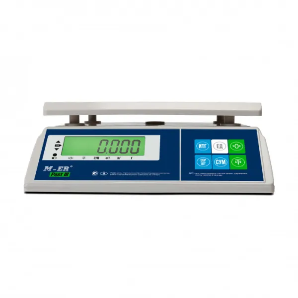 весы порционные m-er 326afu -6.1 lcd iii