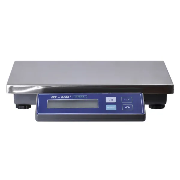 фасовочные настольные весы m-er 224 afu-32.5 steel lcd usb