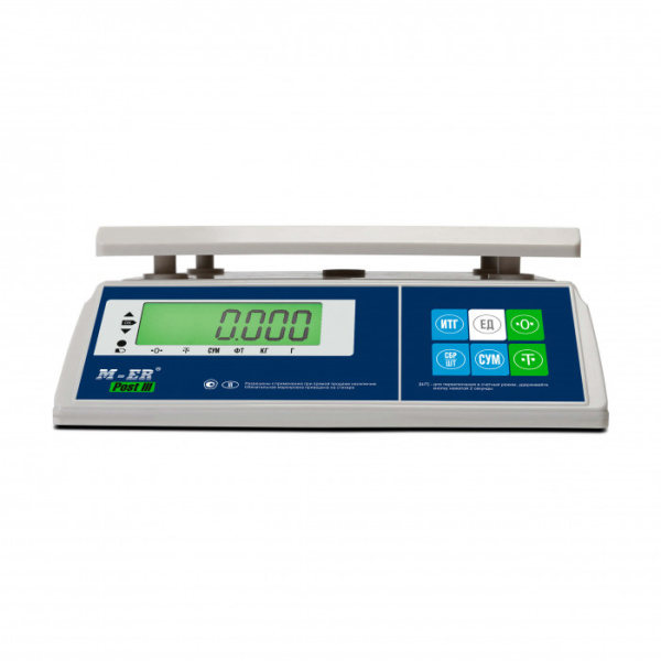 весы порционные m-er 326afu -32.5 lcd iii