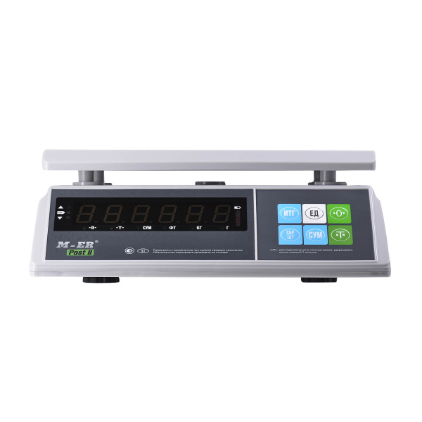 порционные весы m-er 326 afu-15.1 "post ii" led usb-com (двойной дисплей)